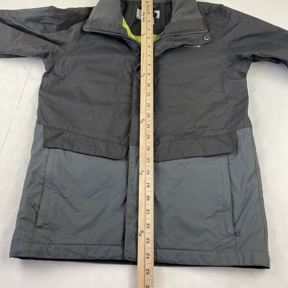 Columbia Interchange Shell Jacket Youth Boy’s M Full Zip Ski Black Blue - Picture 4 of 11